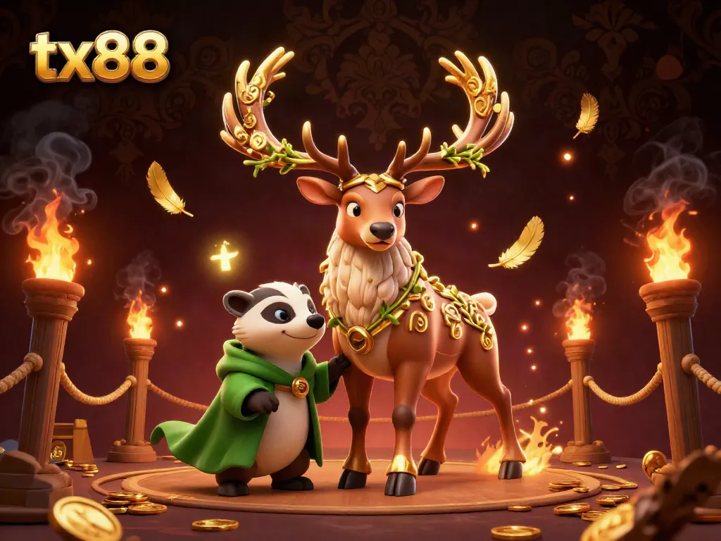 Experience the magic of tx88 with a vibrant 3D casino scene featuring enchanting characters and dynamic betting elements.
