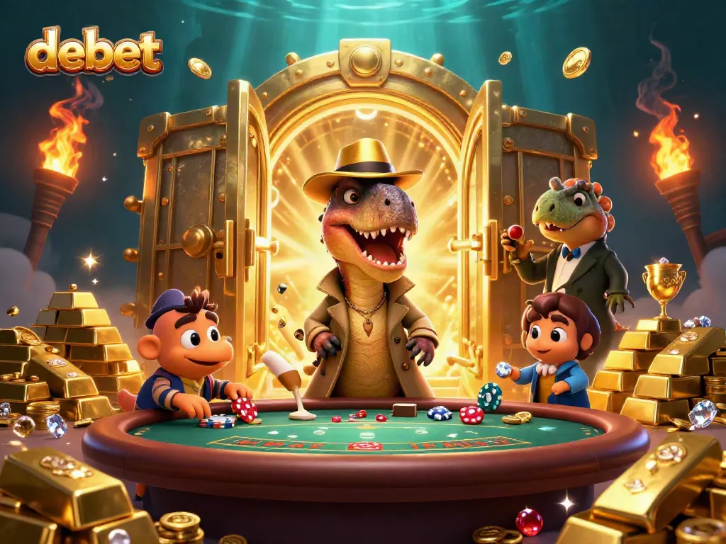 Engage in thrilling blackjack with debet’s animated characters counting cards and sneaking chips.