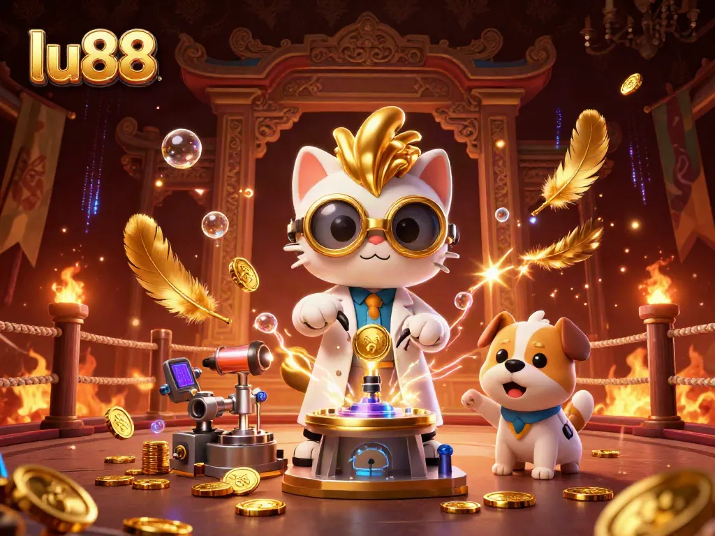 Experience thrilling game action at lu88 with vibrant characters and engaging casino elements.